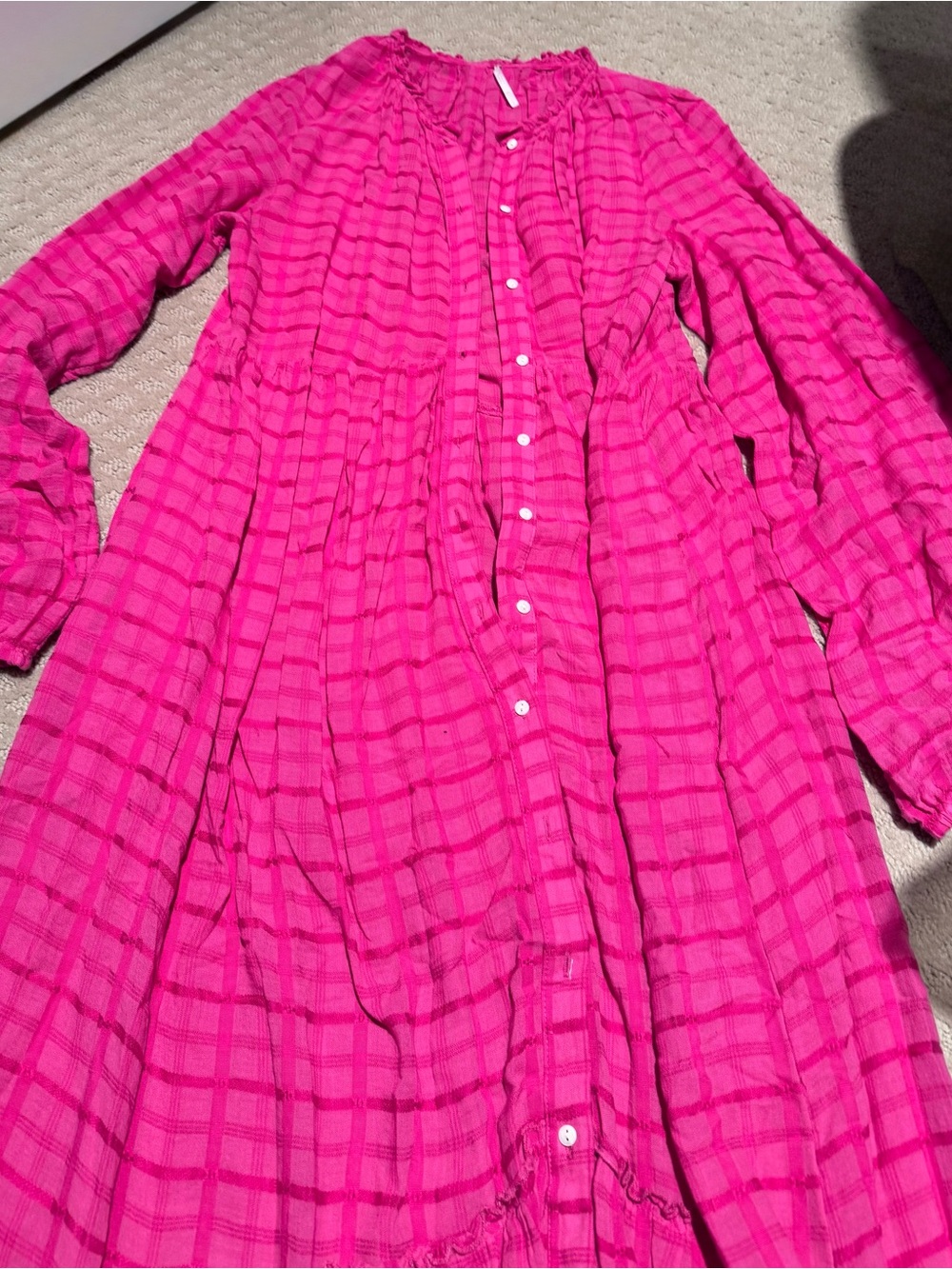 Free People Fuchsia Pink Maxi Dress - Picture 4 of 4